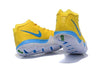 Image of Nike Kyrie 4 Yellow Blue Men Basketball Shoes Sale Size US 7-12