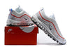 Image of Nike Air Max 97 White Red  Shoes Sale Men Size US 7-11