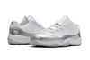 Image of Nike Air Jordan 11 Retro Low White Metallic Silver Basketball Men Size US 7 - 13