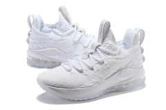 Nike Lebron XV 15 Low EP All White Men Shoes Sale Size US 7-12