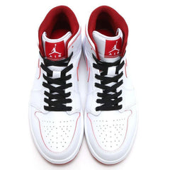 Nike Air Jordan 1 Mid White Red  Shoes Basketball Men Size US 7 - 13