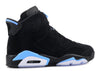 Image of Nike Air Jordan 6 Retro Black University Black Shoes Sale Size US 7-13