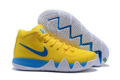 Nike Kyrie 4 Yellow Blue Men Basketball Shoes Sale Size US 7-12