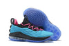 Image of Nike Lebron XV 15 Low EP Black Light Blue Red Men Shoes Sale Size US 7-12