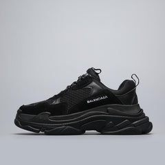 Balenciaga Triple S Trainer 'All Black Distressed' Shoes Sneaker Sale Men Women Size 35-45