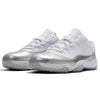 Image of Nike Air Jordan 11 Retro Low White Metallic Silver Basketball Men Size US 7 - 13