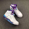 Image of Nike Air Jordan 5 White Blue Purple Men Shoes Sale Size US 7-13