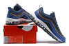 Image of Nike Air Max 97 DK Blue Coffee Shoes Sale Men Size US 7-11