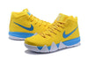 Image of Nike Kyrie 4 Yellow Blue Men Basketball Shoes Sale Size US 7-12