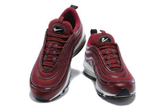 Nike Air Max 97 Wine Red White Shoes Sale Men Size US 7-11