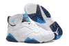 Image of Nike Air Jordan 7 Retro White Blue Shoes Basketball Men Size US 7 - 13