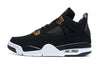 Image of Nike Air Jordan 4 Retro Black White Gold Basketball Men Size US 7 - 13