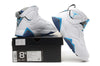 Image of Nike Air Jordan 7 Retro White Blue Shoes Basketball Men Size US 7 - 13