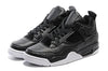 Image of Nike Air Jordan 4 Retro Black White Basketball Men Size US 7 - 13