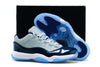 Image of Nike Air Jordan 11 Retro Low Georgetown Grey Navi White  Men Shoes Sale Size US 7-13