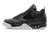 Image of Nike Air Jordan 4 Retro Black White Basketball Men Size US 7 - 13