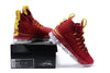 Image of Nike Lebron XV 15 Red Yellow Men Shoes Sale Size US 7-12