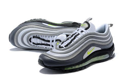 Nike Air Max 97 Carbon Grey Fludredsent Green Shoes Sale Men Size US 7-11