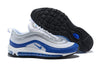 Image of Nike Air Max 97 White Royal Silver Blue Shoes Sale Men Size US 7-11