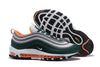 Image of Nike Air Max 97 Green Grey Orange Shoes Sale Men Size US 7-11