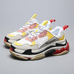 Balenciaga Triple S Trainer  'White Yellow' 2018 Shoes Sneaker Sale Men Women Size 35-45