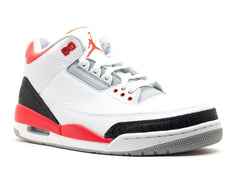 Nike Air Jordan 3 Retro 2013 Release White Silver Black Red Men Shoes Sale Size US 7-13