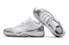 Image of Nike Air Jordan 11 Retro Low White Metallic Silver Basketball Men Size US 7 - 13