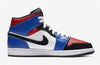 Image of Nike Air Jordan 1 Mid Top 3 Three White Red Black BLue Shoes Basketball Men Size US 7 - 13