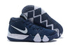 Image of Nike Kyrie 4 Navy White Men Basketball Shoes Sale Size US 7-12