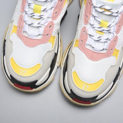 Balenciaga Triple S Trainer  'White Yellow' 2018 Shoes Sneaker Sale Men Women Size 35-45