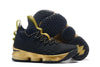 Image of Nike Lebron XV 15 Black Gold Men Shoes Sale Size US 7-12