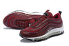 Image of Nike Air Max 97 Wine Red White Shoes Sale Men Size US 7-11