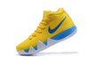 Image of Nike Kyrie 4 Yellow Blue Men Basketball Shoes Sale Size US 7-12