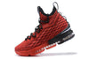 Image of Nike Lebron XV 15 Red Black Men Shoes Sale Size US 7-12