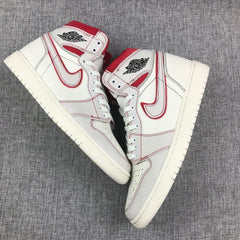 Nike Air Jordan 1 High Retro OG White Red Shoes Basketball Men Size US 7 - 13