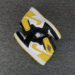 Nike Air Jordan 1 High Retro OF 6 Ring White Black Yellow Shoes Basketball Men Size US 7 - 13