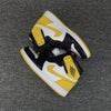 Image of Nike Air Jordan 1 High Retro OF 6 Ring White Black Yellow Shoes Basketball Men Size US 7 - 13