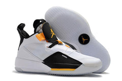 Nike Air Jordan 33 White Black Yellow Men Shoes Sale Size US 7-12