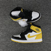 Image of Nike Air Jordan 1 High Retro OF 6 Ring White Black Yellow Shoes Basketball Men Size US 7 - 13