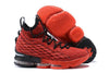 Image of Nike Lebron XV 15 Red Black Men Shoes Sale Size US 7-12