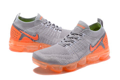 Nike Air Vapormax Flyknit 2 Grey Orange Shoes Sneakers Men Sale Size US 7-11