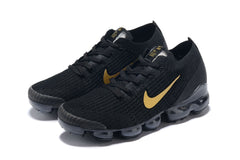 Nike Air Vapormax Flyknit 3 Black Gold White Shoes Sneakers Men Sale Size US 7-11