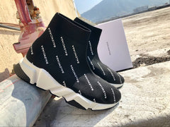 Balenciaga Speed Trainer Mid 'Logo Print'  Size 35-45