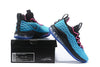 Image of Nike Lebron XV 15 Low EP Black Light Blue Red Men Shoes Sale Size US 7-12