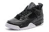 Image of Nike Air Jordan 4 Retro Black White Basketball Men Size US 7 - 13