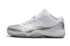 Image of Nike Air Jordan 11 Retro Low White Metallic Silver Basketball Men Size US 7 - 13