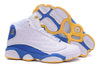 Image of Nike Air Jordan Men 13 Retro White/Blue/Yellow Basketball Men Size US 7 - 13