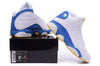 Image of Nike Air Jordan Men 13 Retro White/Blue/Yellow Basketball Men Size US 7 - 13