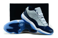 Nike Air Jordan 11 Retro Low Georgetown Grey Navi White  Men Shoes Sale Size US 7-13